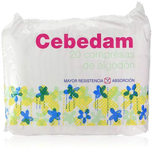 Cebedam – Compresas Tocológicas 100% Algodón (20 uds) – Ligeras, Hipoalergénicas y Ultra Absorbentes para Postparto e Intervenciones Ginecológicas