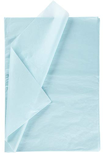 Seidenpapier, Blatt 50x70 cm, 14 g, hellblau, 25Blatt