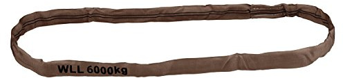 Rundschlinge, WLL 6000 kg, braun, Länge 3 m, Umfang 6 m