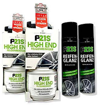 EUROLUBE DR.WACK P21S | 2X HIGH END Felgenreiniger + 2X Reifenglanz (1230,1290)