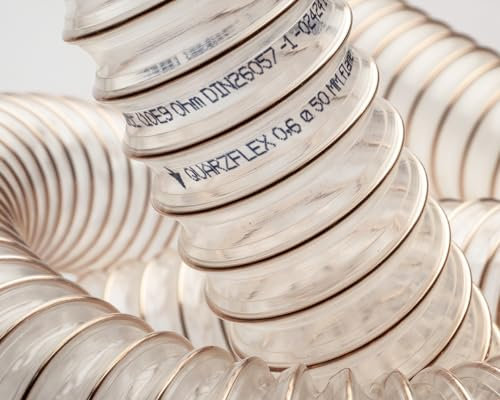 Quarzflex® PU Absaugschlauch Der Alleskönner 0,6 mm Wandstärke/schwer entflammbar/Meterware (120 mm)