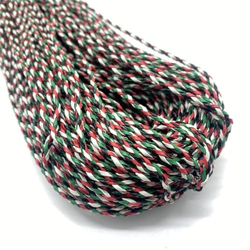 chlzekai 5 Yards 3mm gewachstes geflochtenes Seil Faden Armband Seil Heimtextilien Kleidersäcke Heimschmuck DIY Zubehör-08