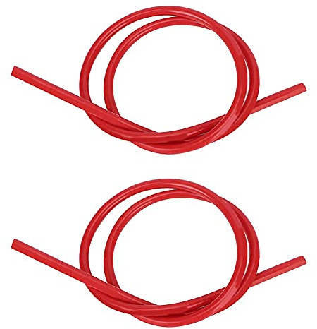 Filo Di Accensione Al Carburo Di Silicio, 2 Pezzi 8 Mm Filo Di Accensione in Carburo Di Silicio Con Nucleo per Candela Cavi Di Accensione Lunghi 1 M(Rosso)