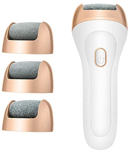 NOOFIE Lima para pies, removedor de Callos eléctrico Profesional eléctrico con 3 Rodillos y Carga USB, para Pieles y Callos agrietados Duros