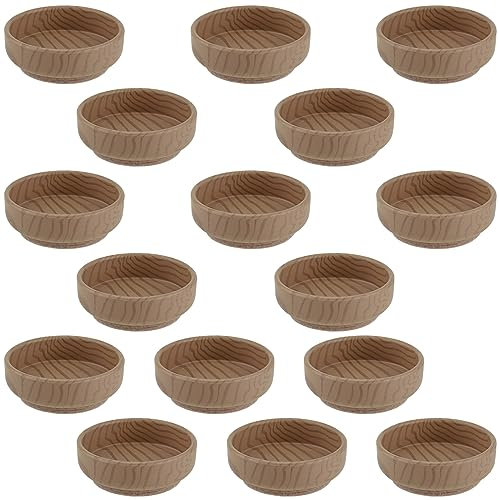 FUNSUEI 16 PCS 6 cm Round Felt Castors - Floor Protector, Non-Slip Furniture Coasters for Chairs and Furniture Legs