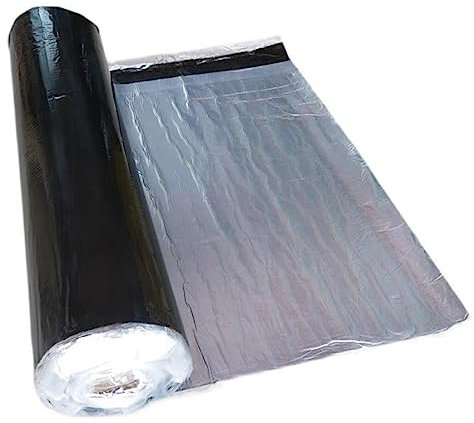 X1NGFU Cinta de Betún Autoadhesiva de Aluminio,Cinta de Sellado de Butilo,Tela Asfaltica de Aluminio Impermeable,Aislamiento Térmico,para Fugas,Ruptura de Tuberías,Ancho X Largo (0.2x3m)