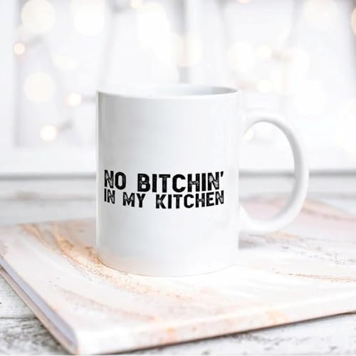 Yelolyio Keramiktasse in meiner Küche, Kaffeetasse mit Spruch Zitaten, Mockup, Kaffeetasse, Porzellantassen für Kaffee, Tee und Milch, 325 ml