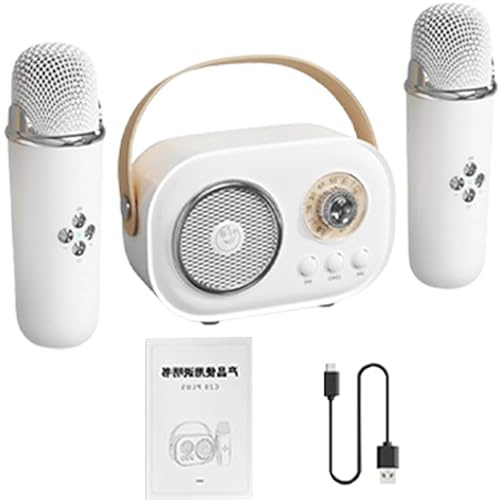 Set microfono e altoparlante karaoke per bambini, altoparlante karaoke - Microfoni per bambini piccoli per cantare - Set di altoparlanti con microfono portatile per l'intrattenimento domestico