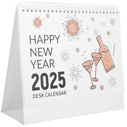 GRIRIW Schreibtischkalender Mit Drahtbindung Monatsplaner Zum Blättern Kalenderständer Für Büro Zuhause Und Schule Großes Kalendarblatt Flip-kalender Für Schreibtisch