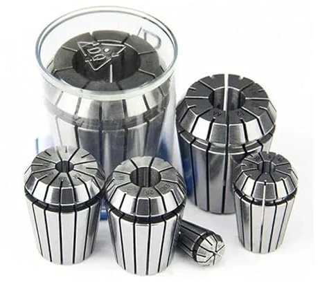 HXSMOZ ER40 ER32 ER25 ER20 Set Spring Collet Chuck AAA 0.003mm For CNC Milling Tool Holder Engraving Machine Metal Aluminum Box(0.005mm(AA),ER40 (24PCS))