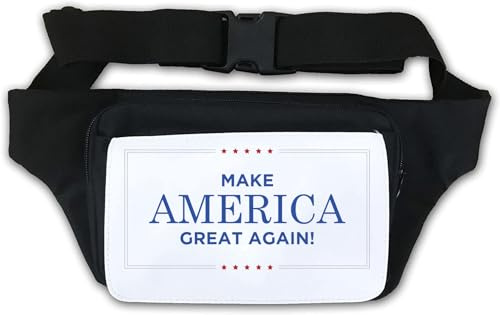 Sac banane avec slogan Make America Great Again Blanc