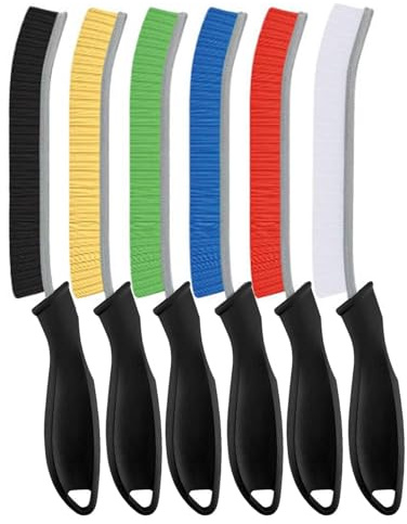 SXhyf Cleaning Brush - Hard Bristle Crevice Cleaning Brush, Multifunctional Gap Scrub Brush, Home Essentials, Bathroom Cleaner Tools for Household Use, Kitchen, Window, Faucet(S1110SE) (6, Multicolor)