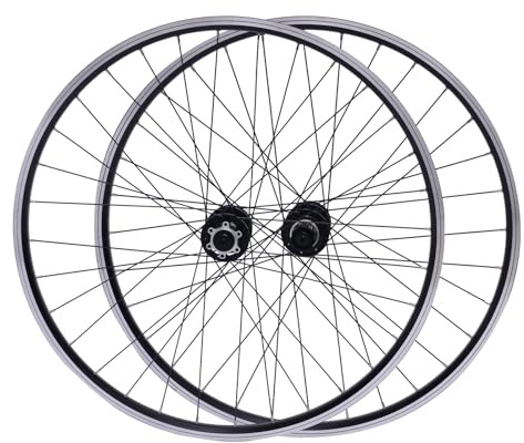 Fahrradräder Mountainbike Laufradsatz 29 Zoll MTB Alu-Felge Scheibenbremse Schnellspanner Fahrrad Vorderrad Hinterrad - Schwarz