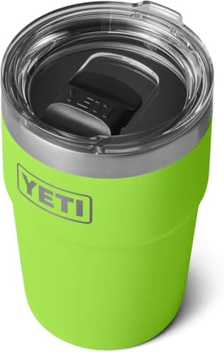 YETI Rambler 16 oz (473 ml) Stackable Cup with Removable Magslider Lid, Stainless Steel Vacuum Insulated Coffee Cup, Venom