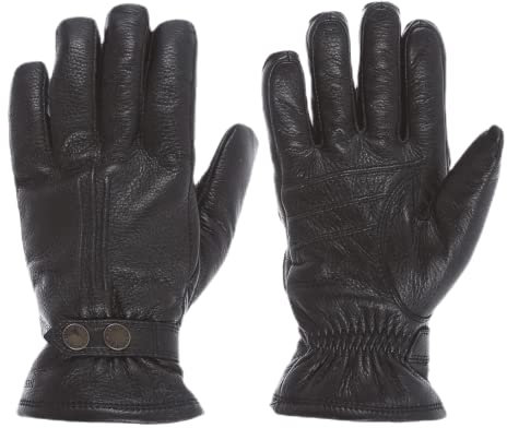 HESTRA Herren Lederhandschuhe: Tallberg Winterhandschuhe für kaltes Wetter, Schwarz, 8