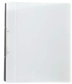EICHNER Präsentationsringbuch aus umweltfreundlichem PP, mit 2-Ring-Mechanik und Einschubtasche, DIN A4, transparent