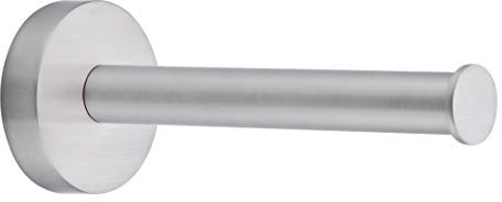 Tesa Moon Porta Extra Carta Igienica, Look Acciaio Inossidabile, Tecnologia di Montaggio Adesiva, 49mm x 49mm x 120mm