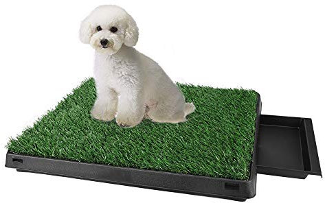 JUEYAN Hundeklo Ttoilette Welpentoilette Rasen Hundetoilette Gras Trainingsunterlage Stubenrein Haustiere WC Toilette Waschbar