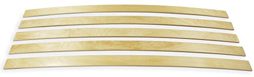 wiedergutschlafen Ersatz-Federholzleisten – 5er Set | Ersatzteile zur Lattenrost Reparatur | Birkenholz | FSC-Zertifiziert | 35 mm breit, 12 mm stark (790 mm)