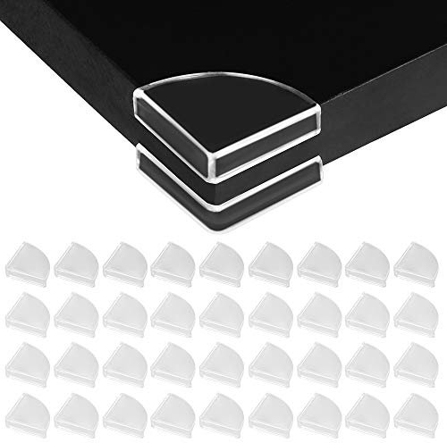 [36 Stück] Schlanke klare Randstoßfänger, Tomorotec Eckenschützer Kantenschutz Eckenpolster für Babysicherheit für Möbel, schlanke Tische, Fenster, Betten und so weiter.