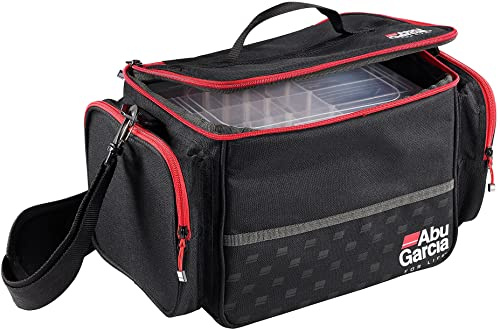 Abu Garcia Shoulder Bag Borse, Nero, Grigio, Rosso