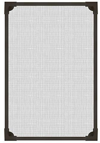 PALMAT – Einstellbares magnetisches Insektenschutzgitter - Fliegengitter DIY, Einfache Installation, Für viele Fenster, Hält Fliegen fern, Mit farbigem Rahmen, Schwarzem Netz (100 X 120 cm, Schwarz)