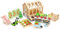 Tender Leaf Toys Gewächshaus (Holzspielzeug, Material Holz, Kinderspielzeug, fördert die Feinmotorik, Bunt) 7508371