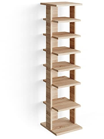 Vicco Schuhschrank Sara, Sonoma, 26.7 x 110 cm, zur Aufbewahrung von Schuhen und Zubehör geeignet