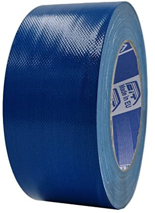 ACIT Nastro telato super 50 mm x 25 m, nastro telato rinforzato, Duct Tape, Nastro Telato Americano: Riparazioni, Fissaggio e Imballaggio ad alta tenuta (Blu)