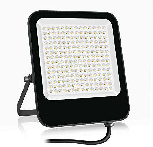 Tayire Focos LED Exterior 150W, 15000LM 3000K Blanco Cálido Superbrillante Luces LED Exterior, Proyector LED Impermeable IP65 Luz de Inundación para Terraza, Jardín, Patio, Parque, Garaje, Pasillo
