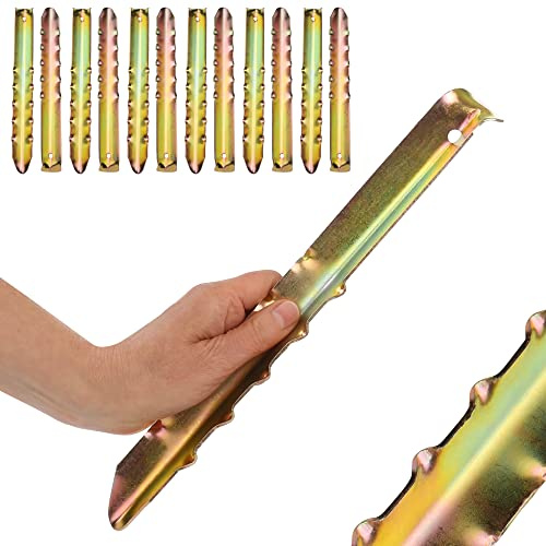 your GEAR 12 x Zelthering VX 300 - V-Profil Heringe Stahl Widerhaken 300x35x15mm