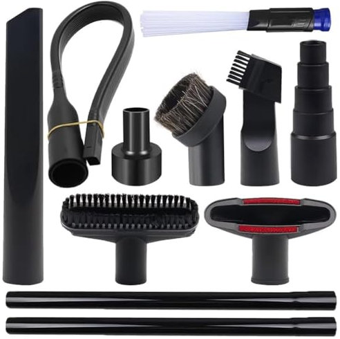 Kliplinc 11-Teiliges Set mit Staubsaugeranlagen 2 1/2 Bis 1 1/4 Bis 1 3/8 & 1 7/8 Bis 1 Staubsaugerschlauchadapter-Kit, Wie Abgebildet, Aus Kunststoff, Universelles Staubsaug