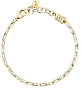 MORELLATO Bracciale Donna in Acciaio Dorato, Catena, Collezione DROPS - SCZ1328