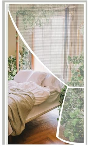 Zanzariera Magnetica Per Porta, 160x230cm Varie Misure, Porta Anti-Insetti, Impedisce L'Ingresso Di Insetti, Per Porta Balcone, Porta Cantina, Roulotte, Bianco