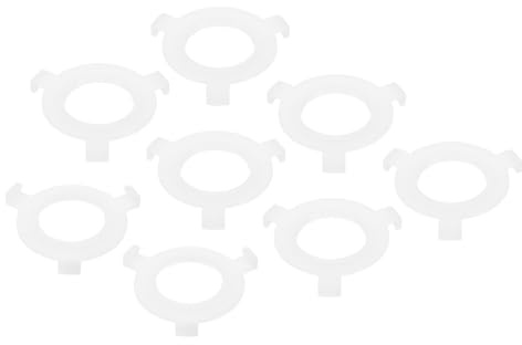 PATIKIL Anillo Adaptador de Pantalla de Lámpara E27 a E14 Paquete de 8 Anillos Convertidores Reductores de Sujeción de Pantalla de Lámpara Blanco