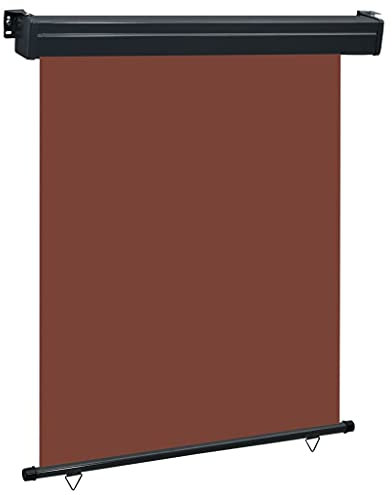 AJSEOYBS Terrassenschirm,Regenschirme für die terrasse,Pool schirm,Deck schirme außen,Balkon-Seitenmarkise 140 × 250 cm Braunfür Außenterrassen, Terrassen