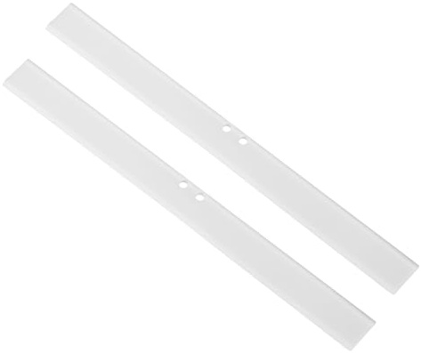 sourcing map 2Pcs 10 Inch Window Glass Shower Doors Replacement, Squeegee Rubber for Window Glass Shower Doors Tile Wall Cleaning, White
