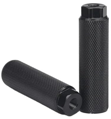 ZHAOQIN BMX Pegs Fahrrad Peg Aluminium Legierung for BMX Fahrrad Achsen 100x28 Fahrrad Zubehör Radfahren Ersatzteile(Black 1)