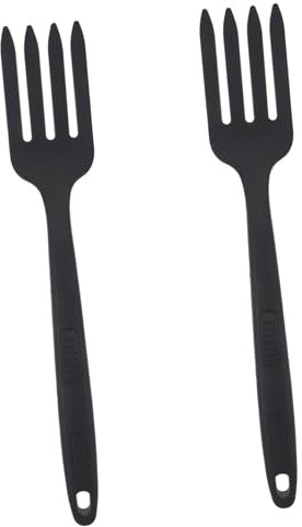 GALPADA 2stücke Silikon Kochgabel Große Pasta Gabeln Hitzebeständig Rutschfest Für Spaghetti Kochen Multifunktionale Küchenhelfer Für Haushalt Hotel Restaurant