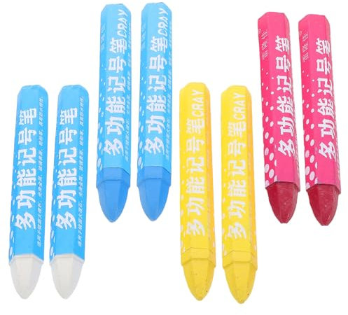 OFFIGAM 8 Pièces Stylo de Marquage de Pneus Crayons de Peinture pour Pneus Marqueurs de Couleur Vives pour Auto Résistants et Durables Convient Aux Matériaux Variés