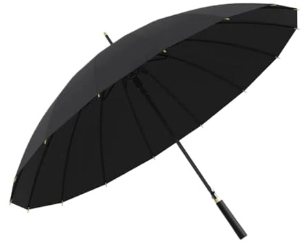 Chesoon Geradschirm 16 Rippen 39 Automatiköffnung Schirm Stromlinienförmiges Design Fiberglas Verstärkter Rahmen Schnelltrocknender Stoff