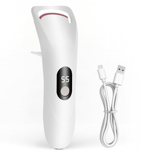 lektrische Wimpernzange Beheizte Wimpernzange mit LED-Anzeige, mit 2 Temperatureinstellungen, 30s schnelles Aufheizen Natürlicher Schwung mit Heizsilikon