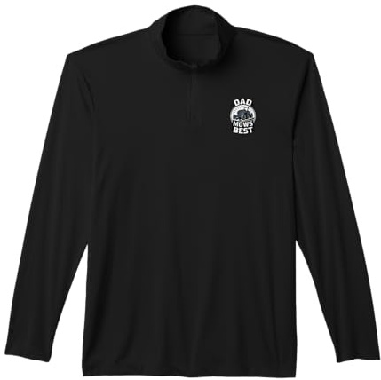Dad Mows Best Lawn Riding Mower Performance Quarter-Zip Top