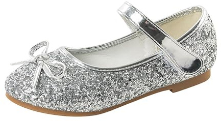 Zapatos con purpurina para niñas, princesas, bailarinas para niñas, bailarinas brillantes, zapatos planos Mary Jane, sandalias de cristal, sandalias de boda, fiesta, zapatos para niños, zapatos para