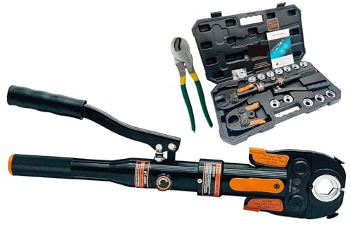 MEIVIYA Herramienta hidráulica de prensado y Corte 2 en 1 for prensar Cables de 10-300 mm2 y Cortar Cables de 300 mm2