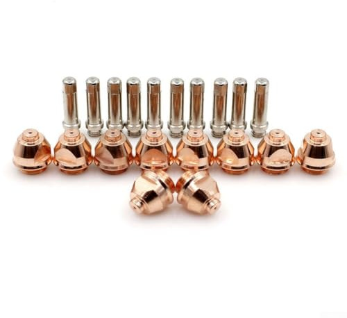 Plasmabrenner Elektrode und Düsen Kit (9-5633, 9-5631) 60A für PCH-51, 3XRTM, 4XITM, 5XRTM Plasmaschneider - 10 Elektroden + 10 Düsen