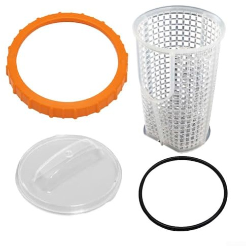 Sand Filter Pump Replacement Kit for 58486 58497 and 58499 Systems with P07018 Nut P07019 Sand Pump Filter Lid P6562 Filter Pump Basket P6563 Gasket