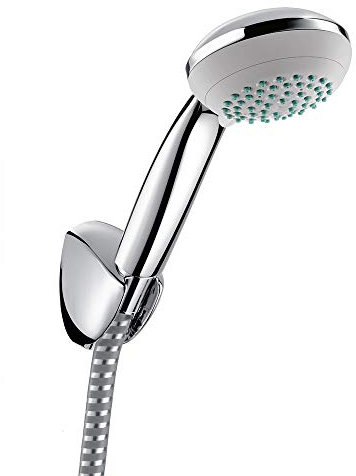 hansgrohe Crometta 85 Duschkopf, inkl. Duschkopfhalterung, 2 Strahlarten, Chrom
