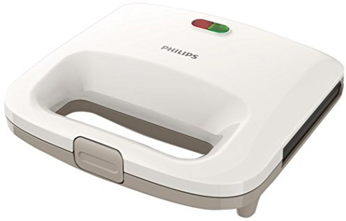 Philips 8710103668855 Appareil à croque-monsieur HD2392/00 Sandwichmaker, polycarbonate, beige/weiß