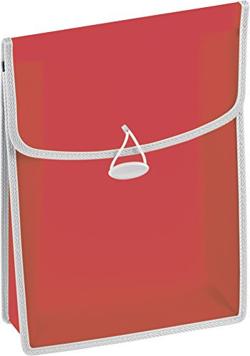 Brunnen 104163423 Heftbox / Heftsammler FACT!pp (transluzente PP-Folie, für A4, mit Gummizugverschluss) rot